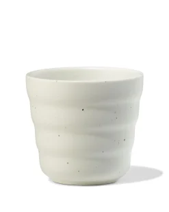 koffiekopje 200ml Trend aardewerk grijs spikkels