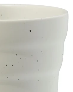 koffiekopje 200ml Trend aardewerk grijs spikkels