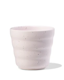 koffiekopje 200ml Trend aardewerk roze spikkels