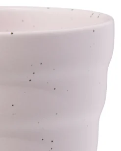 koffiekopje 200ml Trend aardewerk roze spikkels