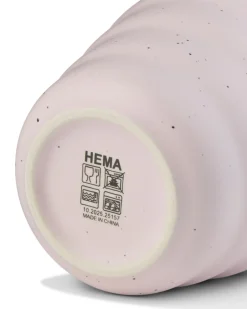 koffiekopje 200ml Trend aardewerk roze spikkels