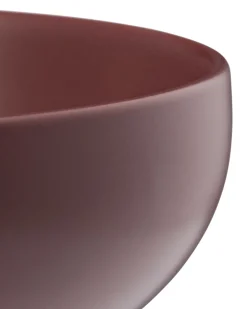 kom Ø14.5cm aardewerk bordeauxrood