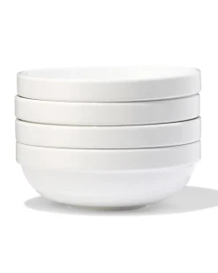 kom Ø15cm Alledag porselein wit - 4 stuks