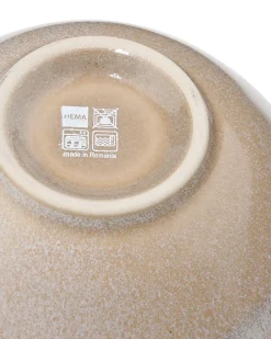 kom Ø12cm Monaco aardewerk lichtbruin