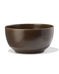 kom Ø14cm Puur aardewerk donkerbruin
