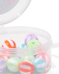 kralenmix glas rond strepen