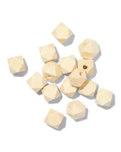 kralenmix hout hoekig