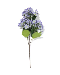 kunstbloem hortensia 55cm paars-blauw