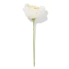 kunstbloem klaproos 23cm papier wit