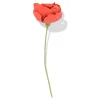 kunstbloem klaproos 23cm papier rood
