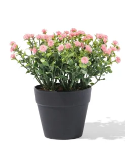 kunstplant ⌀10x10cm rechtop bloemetjes