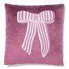 kussen strik 40x40cm velours rood