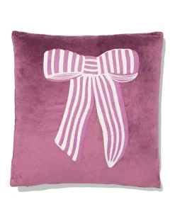 kussen strik 40x40cm velours rood