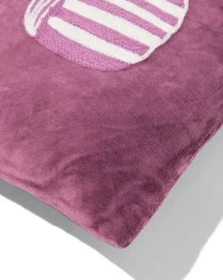 kussen strik 40x40cm velours rood