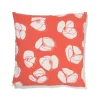 kussenhoes 50x50cm katoen bloemen rood