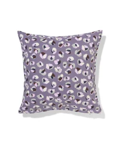 kussenhoes 40x40cm katoen bloemen paars