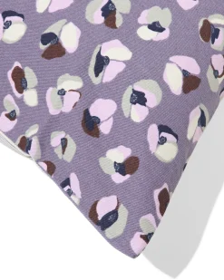 kussenhoes 40x40cm katoen bloemen paars