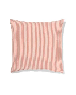 kussenhoes 50x50cm katoen strepen rood