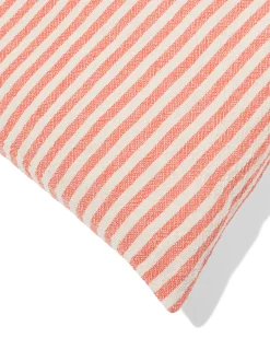 kussenhoes 50x50cm katoen strepen rood