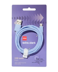 laadkabel USB naar 8-pin 1.5m