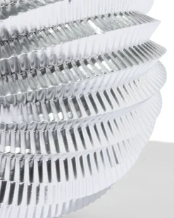 lampion 25x25cm zilver - 2 stuks