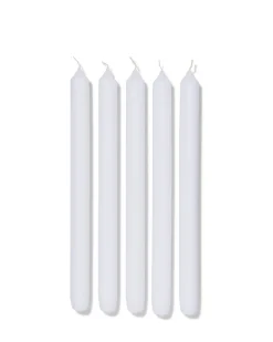 lange huishoudkaarsen Ø2.2x29 wit - 12 stuks