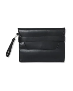 laptophoes 37x28x2.5cm met flap zwart