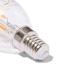 led kaars clear E14 2.1W 250lm