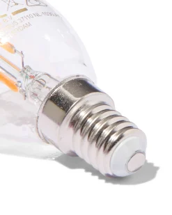 led kaars clear E14 2.9W 470lm dim