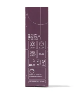 led kaars tip goud E14 3.5W 200lm
