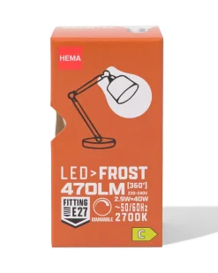 led kogel frost E27 2.9W 470lm dim