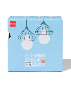 led kogel smd E27 3.4W 470lm - 2 stuks