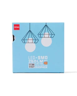 led kogel smd E27 2.9W 250lm - 2 stuks