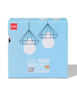 led kogel smd E27 1.8W 250lm - 2 stuks