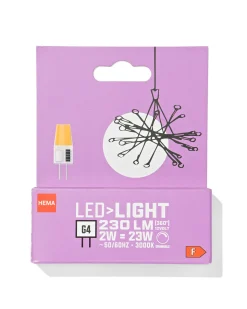led licht clear G4 2W 230lm dim