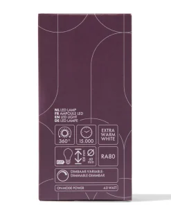 led peer goud E27 4W 200lm spiral