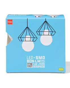 led peer smd E27 8.6W 806lm - 2 stuks