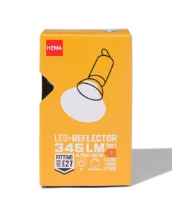 led reflector clear E27 4.2W 345lm dim