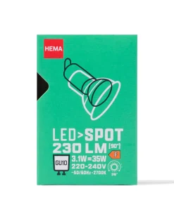 led spot clear GU10 3.1W 230lm