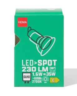 led spot clear GU10 1.6W 230lm