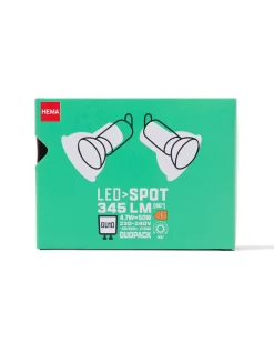 led spot GU10 2.5W 345lm - 2 stuks