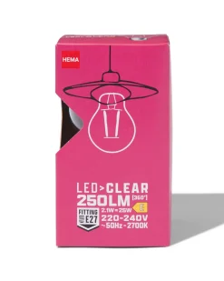 ledlamp peer clear E27 1.5W 250lm