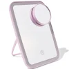 led-reisspiegel 21.9x15.9x2.5cm lila