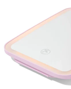 led-reisspiegel 21.9x15.9x2.5cm lila