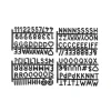 letters voor letterbord krat zwart