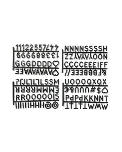 letters voor letterbord krat zwart