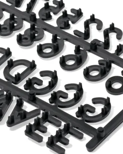 letters voor letterbord krat zwart