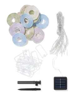 lichtsnoer 8.95m met 18 led-lampions kleur voor binnen en buiten
