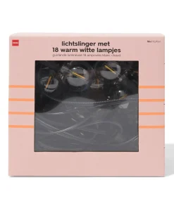 lichtsnoer 10.95m met 18 warm witte lampjes voor buiten