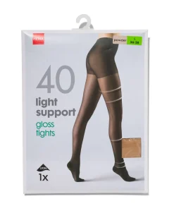 light support gloss panty 40denier poeder